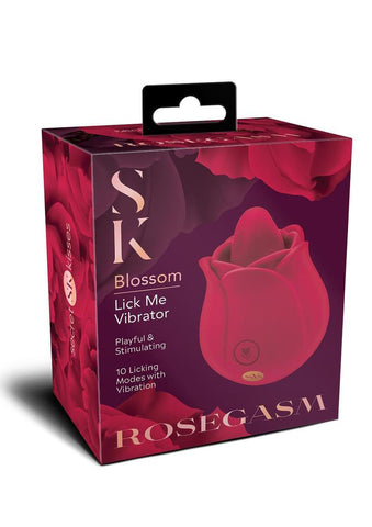 Rosegasm Rose Blossom Licker - Red STIMULATORS