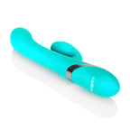 Enchanted Lover Vibrating Massager with Rotating Beads and Clitoral Stimulator in Teal Silicone > Vibrators > Ladies > Rabbit