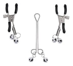 Shadow Bell Adjustable Nipple Clamps with Silver Bells – Nipple Jewelry > Sex Toys > Nipple Clamps