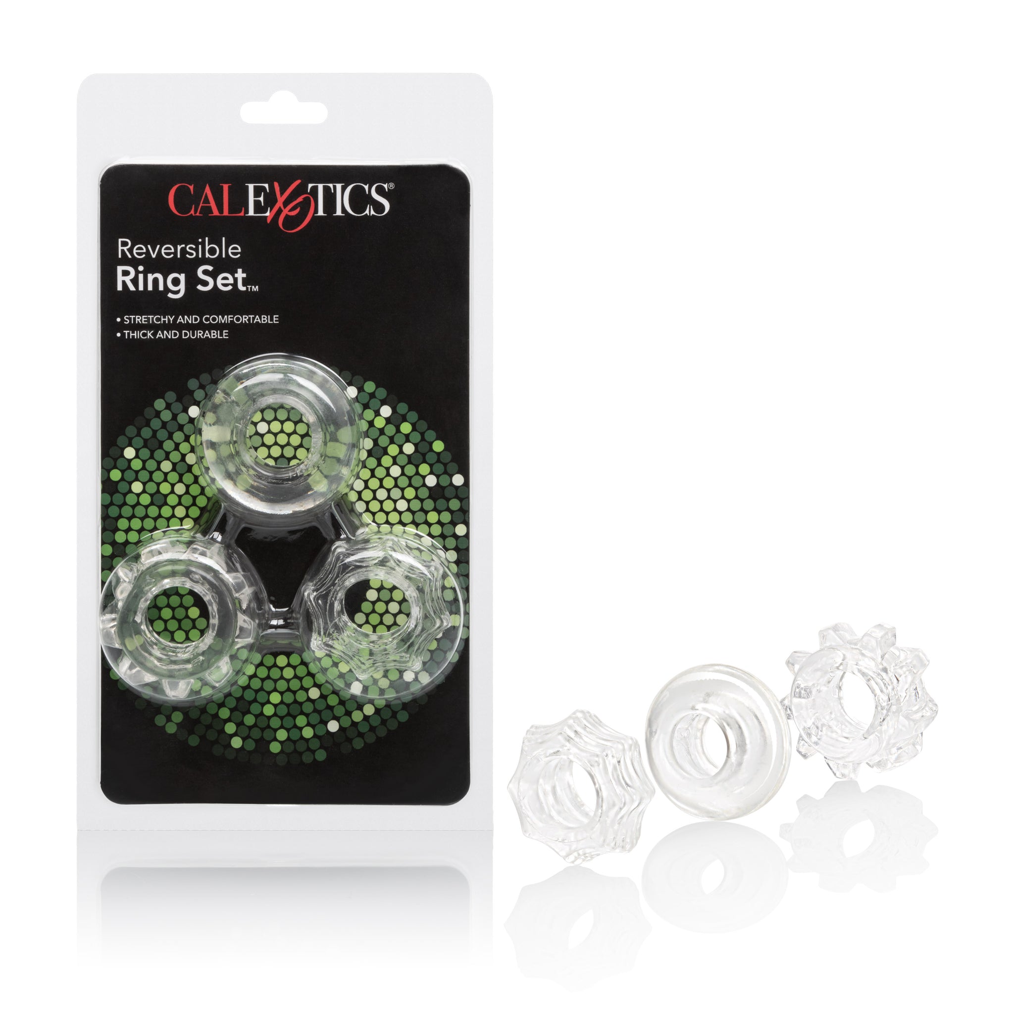 Reversible Ring Set – Stretchy Durable Erection Enhancers 3-Piece Set > Cock Ring > Sets