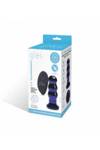 Gläs - 3.5 Rechargeable Remote Controlled Vibrating Beaded Butt Plug - Blue - Stag Shop