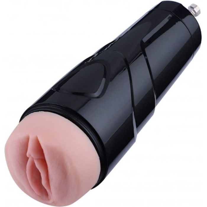 HiSmith - Vibrating Rechargeable Pussy Stroker with Black Case (KlicLok) Sex Machine Attachments