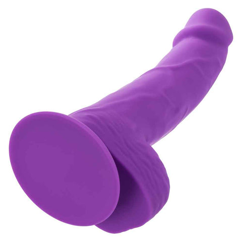 Neon Silicone Studs 6 Inch 15.25 cm Purple Silicone Dildo with Suction Cup Base DONGS
