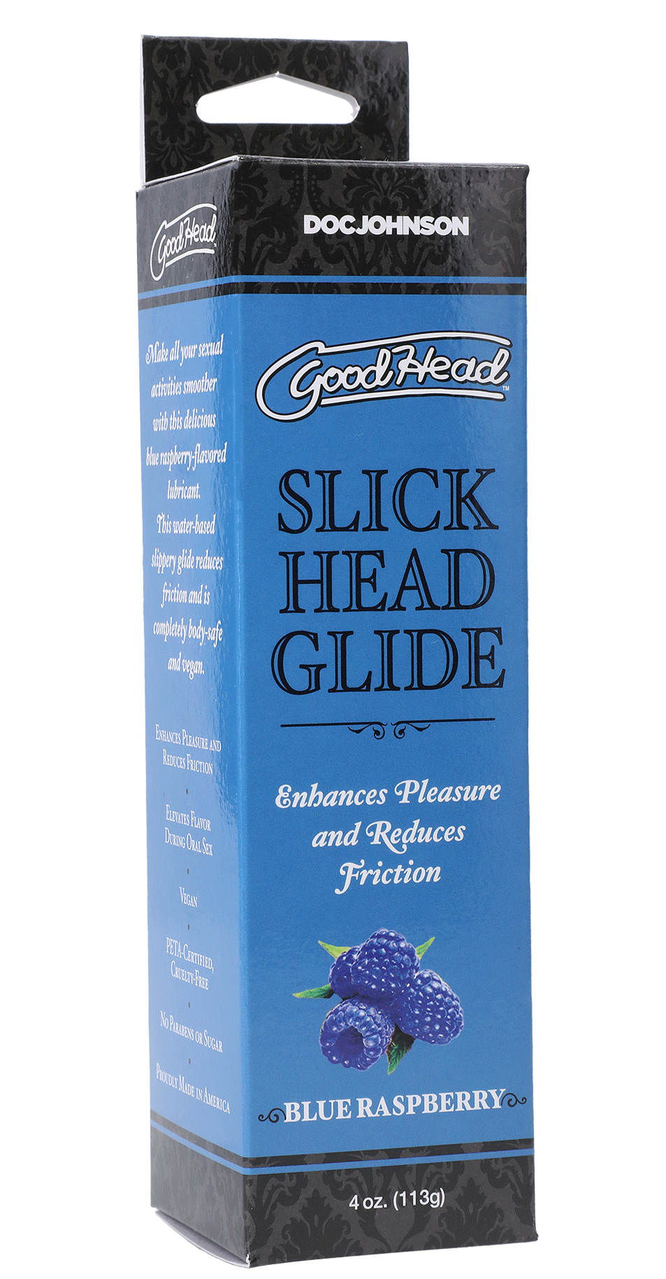 Slick Head Glide – Water-Based Blue Raspberry Flavored Personal Lubricant 4 Oz Blue Raspberry > Lube > Flavoured