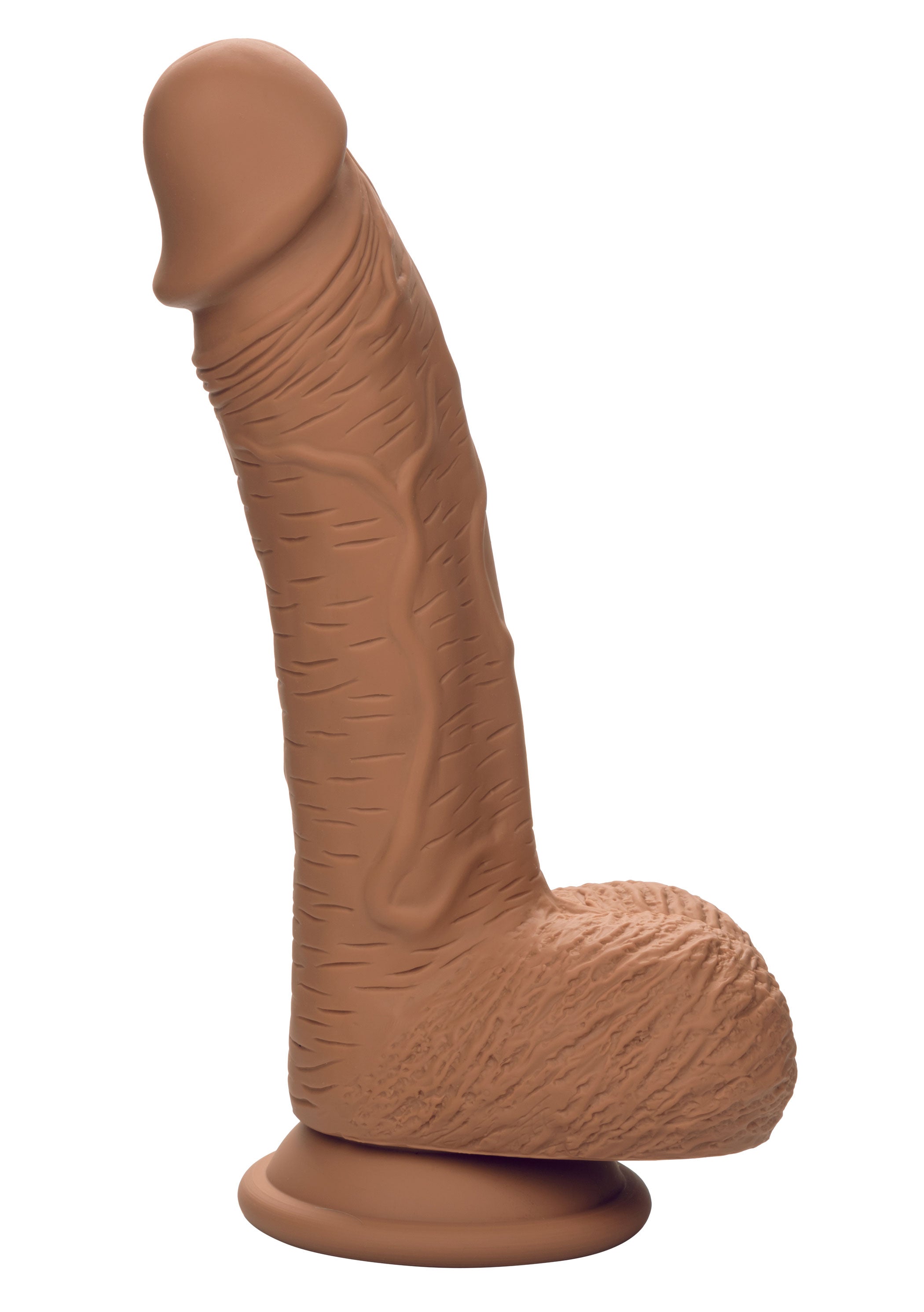 Dual Density Silicone Studs 6.25 Inch Brown > Dildos > Realistic Dildos