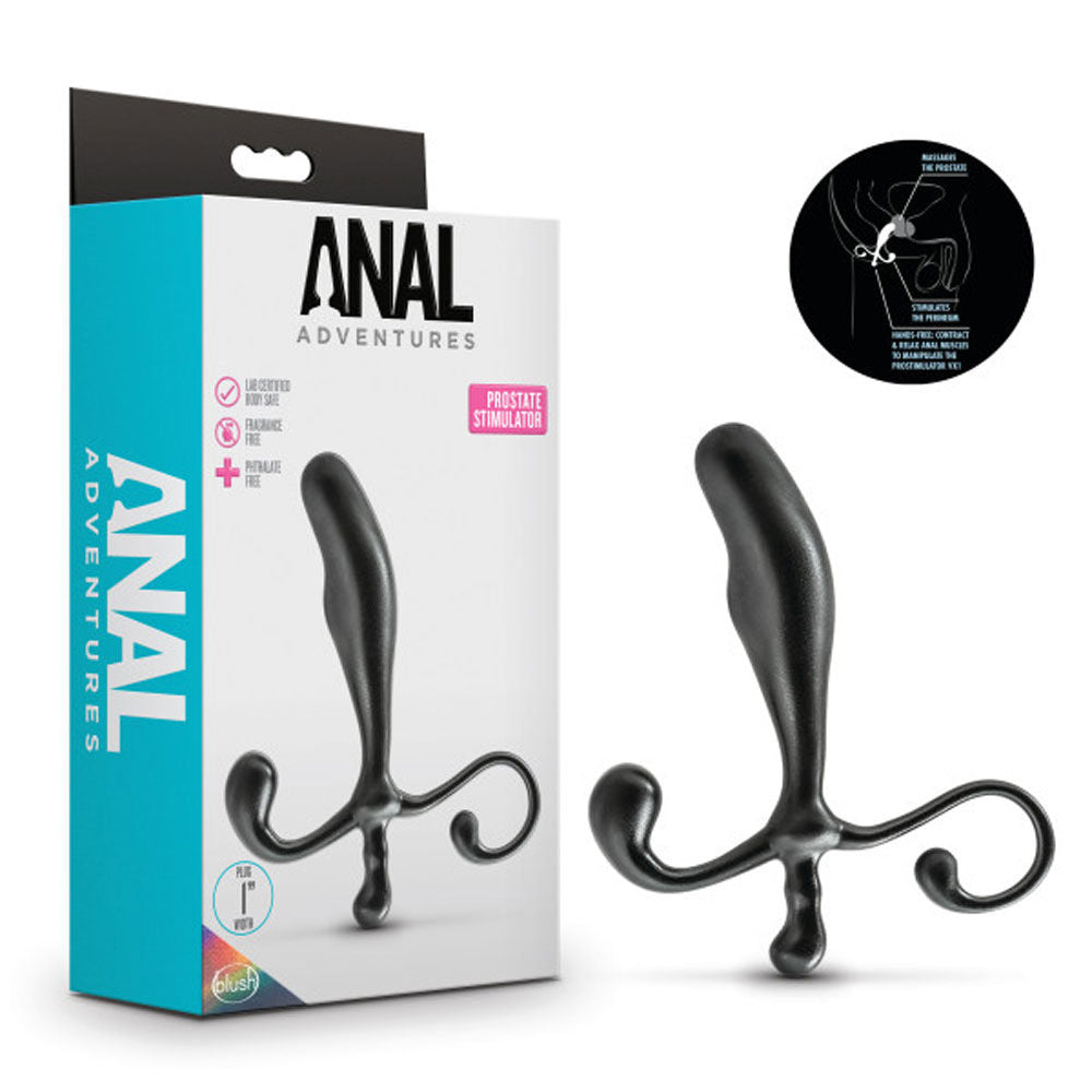 Anal Adventures - Prostate Stimulator - Black Black Prostate Tools