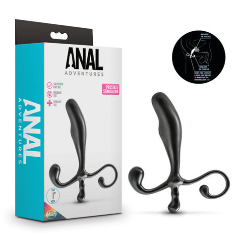 Anal Adventures - Prostate Stimulator - Black Black Prostate Tools
