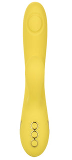 California Dreaming San Diego Seduction Yellow Silicone Dual-Action Massager with Triple Motors and 10 Functions > Vibrators > Ladies > Rabbit