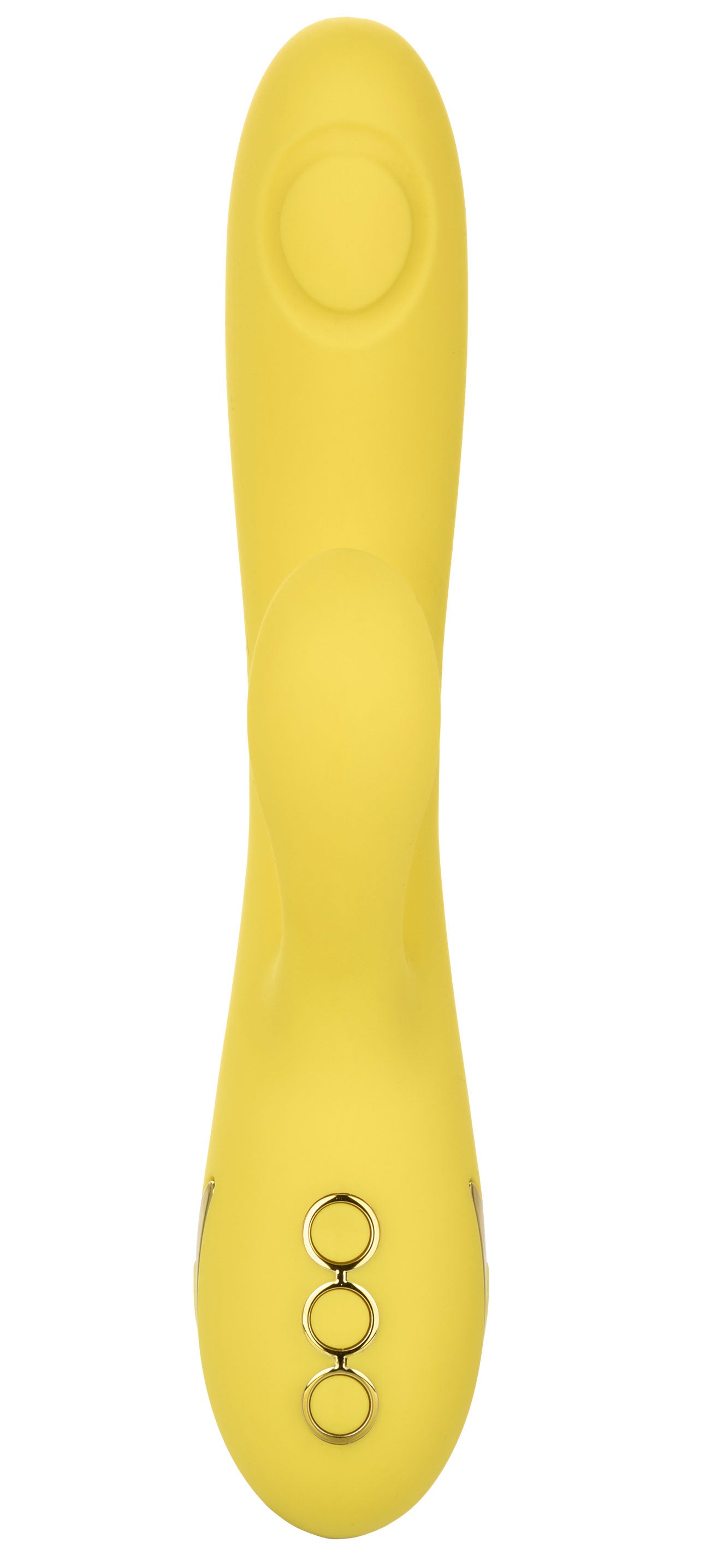 California Dreaming San Diego Seduction Yellow Silicone Dual-Action Massager with Triple Motors and 10 Functions > Vibrators > Ladies > Rabbit