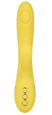 California Dreaming San Diego Seduction Yellow Silicone Dual-Action Massager with Triple Motors and 10 Functions > Vibrators > Ladies > Rabbit