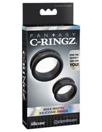 Fantasy C-Ringz Max Width Silicone Cock Rings Set of 2 > Cock Ring > Sets