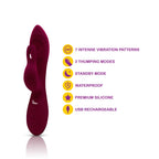 Viben Pzazz Thumping Rabbit Ruby > Vibrators > Ladies > Rabbit