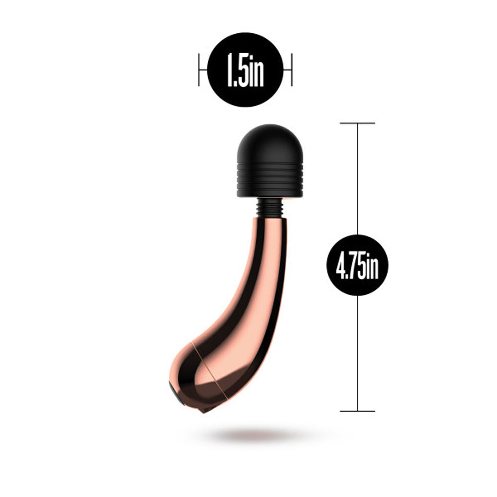 Lush Callie USB Rechargeable Mini Massager Wand with Rose Gold Accents Compact Design > Sex Toys > Mini Massagers