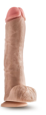 Dr. Skin - Mr. Savage - 11.5 Inch Dildo With Balls - Beige Dongs Realistic