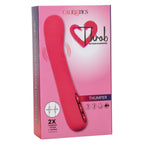 Throb Thumper Red Premium Silicone Massager with Dual Thumping Pads and 3-Speed Vibration > Vibrators > Standard Vibrators