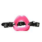 Sex & Mischief Silicone Lips Mouth Gag Adjustable Vegan Leather Strap 63.5 cm Mouth Gag > Bondage Gear > Gags and Bits