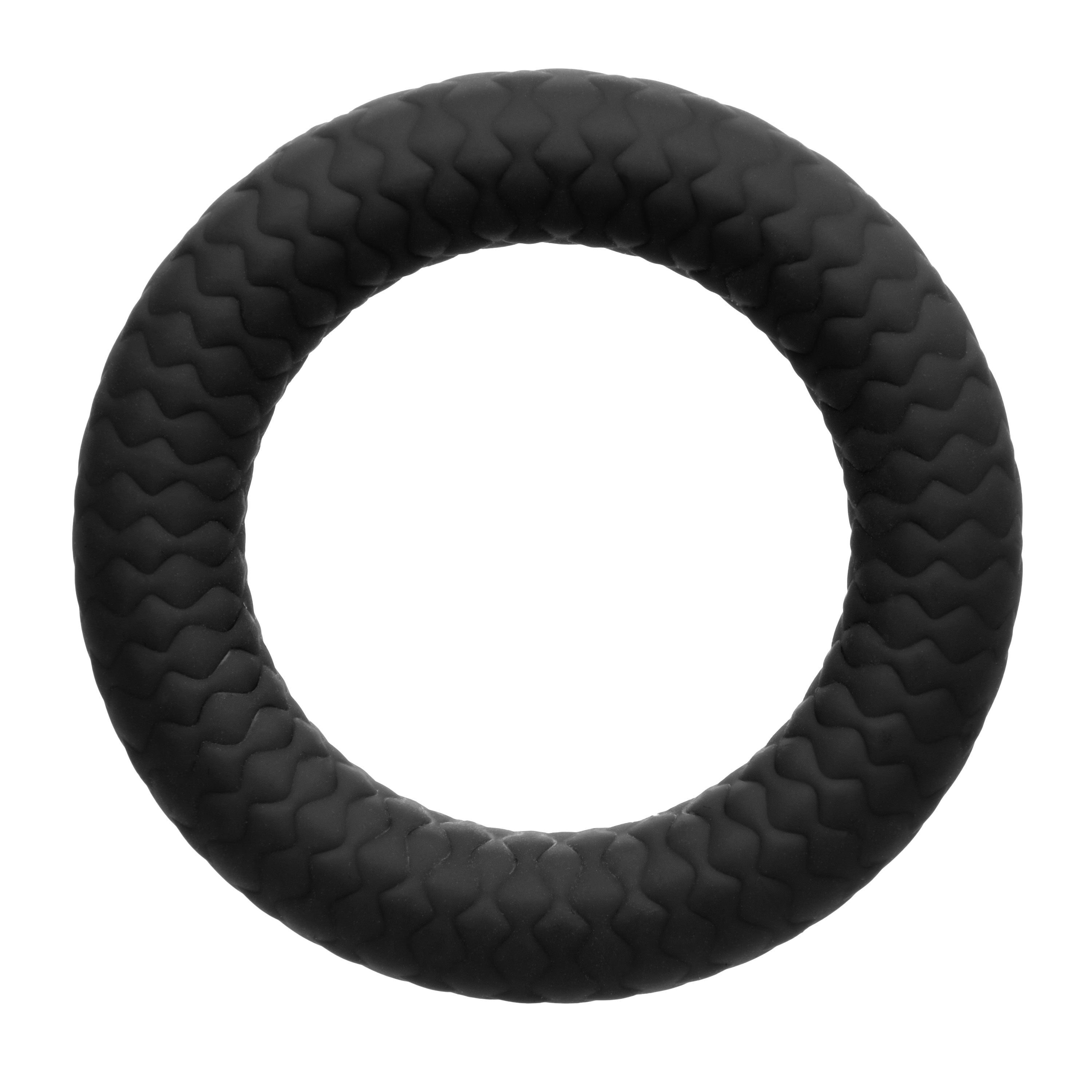 Link Up Optimum Black Dual-Density Silicone Vibrating Enhancer and Ultra-Soft Textured Support Ring > Cock Ring > Vibrating