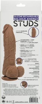 Big Dick Energy Studs – 7.5" Rechargeable Silicone Hands-Free Vibrator > Vibrators > Realistic Vibrators