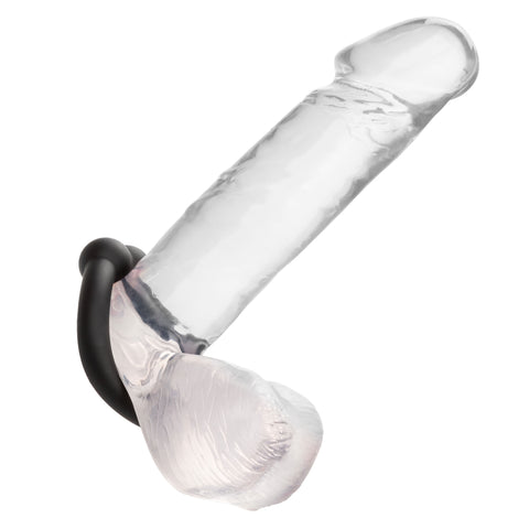 Alpha Liquid Silicone Muscle Ring Stretchy Comfortable Enhancer Ring Black COCK RINGS