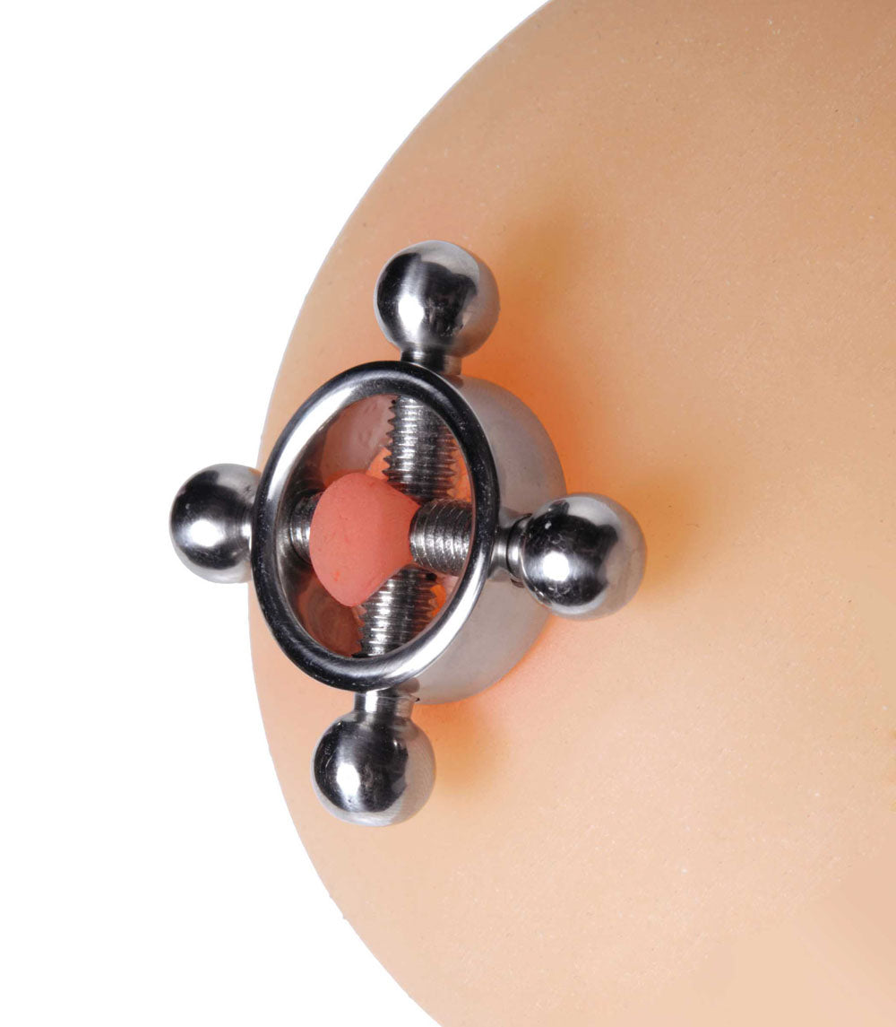 Rings of Fire Stainless Steel Nipple Press Set > Sex Toys > Nipple Clamps