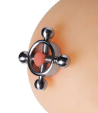 Rings of Fire Stainless Steel Nipple Press Set Silver > Sex Toys > Nipple Clamps