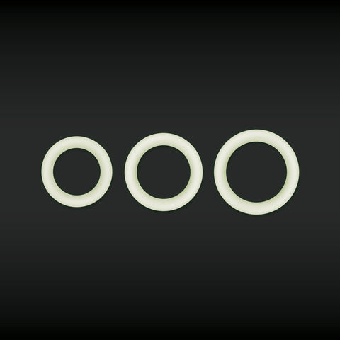 Firefly Halo Glow in Dark Clear Medium Silicone Cock Ring COCK RINGS