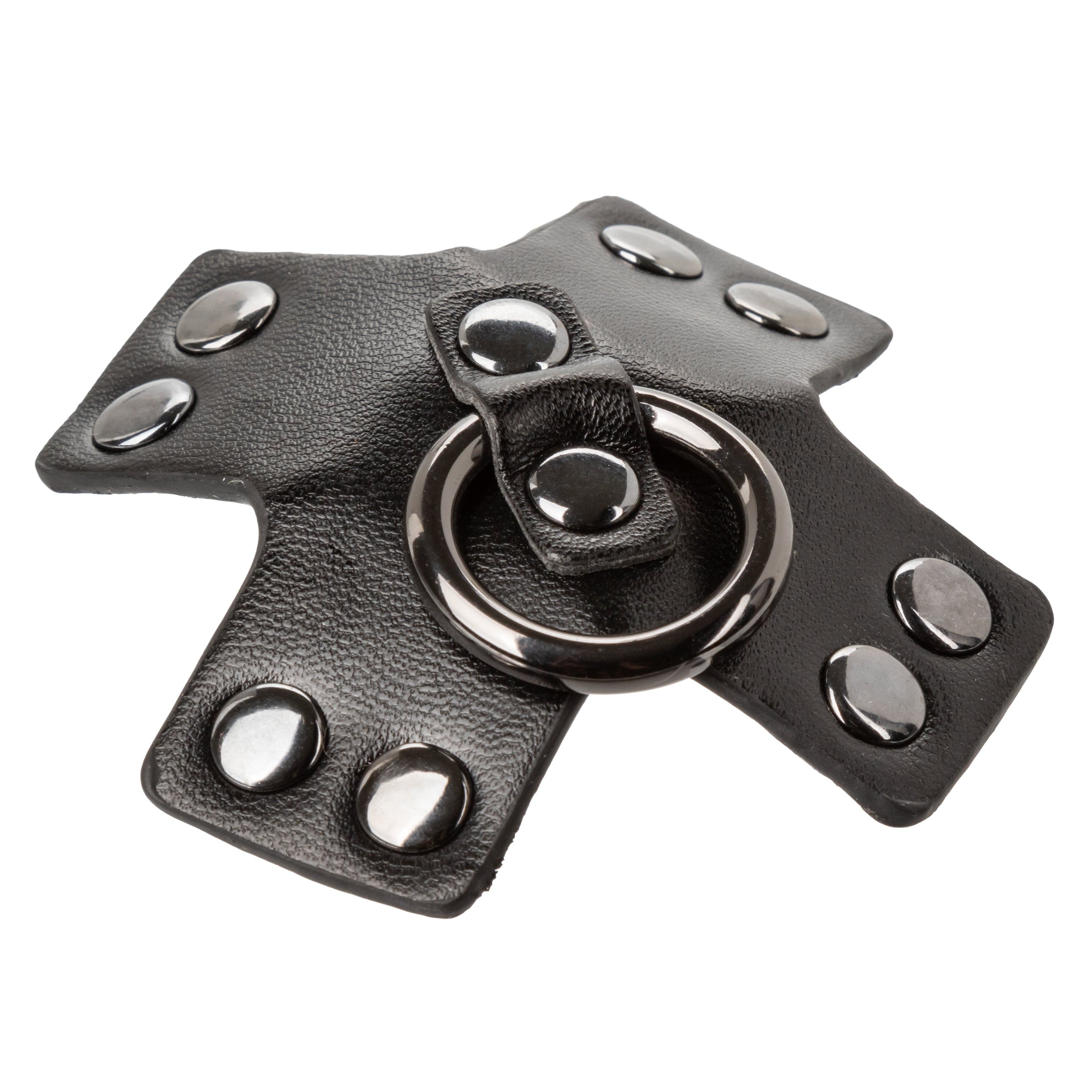 Euphoria Collection Black PU Coated Silicone O-Ring Pasties with Rivet Accents 3 Inch > Clothes > Pasties