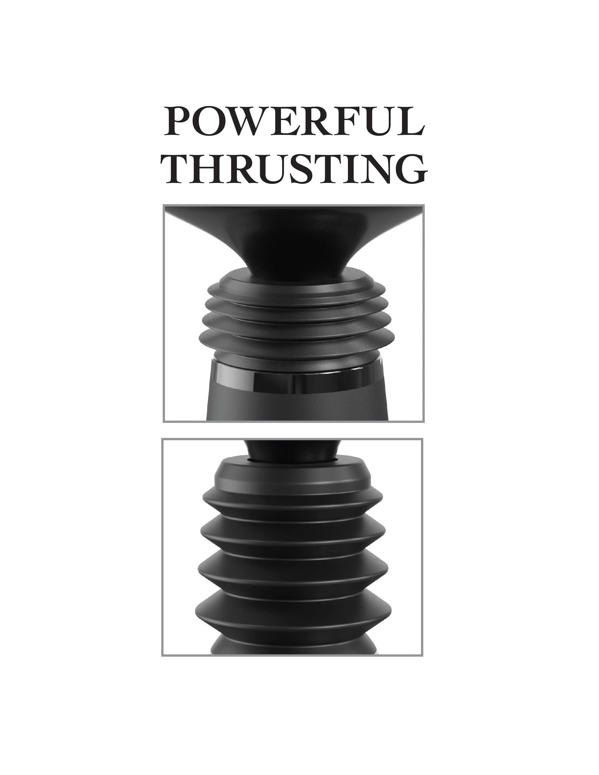Fetish Fantasy Series Body Dock Handheld Thruster with Seven Thrusting Modes Black Suction Stimulator