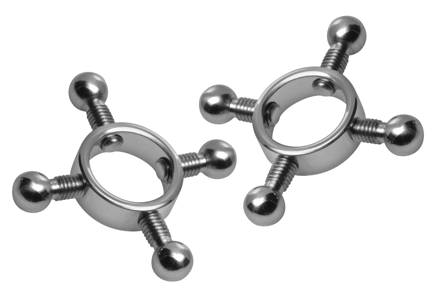 Rings of Fire Stainless Steel Nipple Press Set > Sex Toys > Nipple Clamps