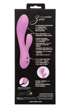 Contour Zoie Pink Flexible Dual Massager with 10 Vibration Functions and Silicone Design > Vibrators > Ladies > Rabbit