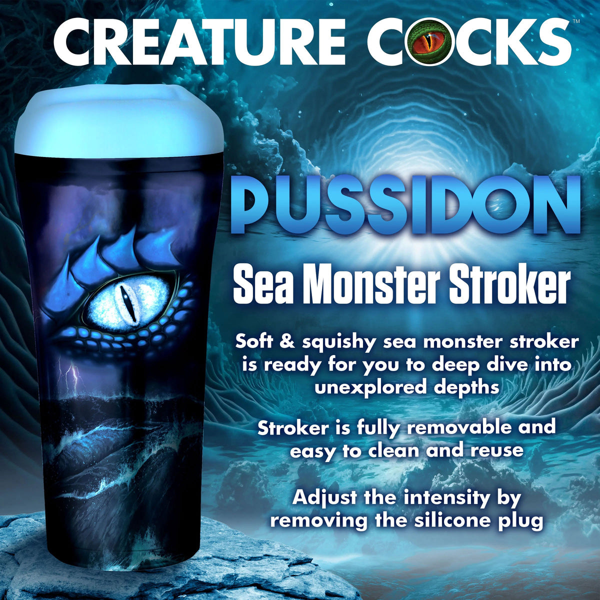Creature Cocks Pussidon Sea Monster Stroker > Sex Toys For Men > Masturbators > Fantasy