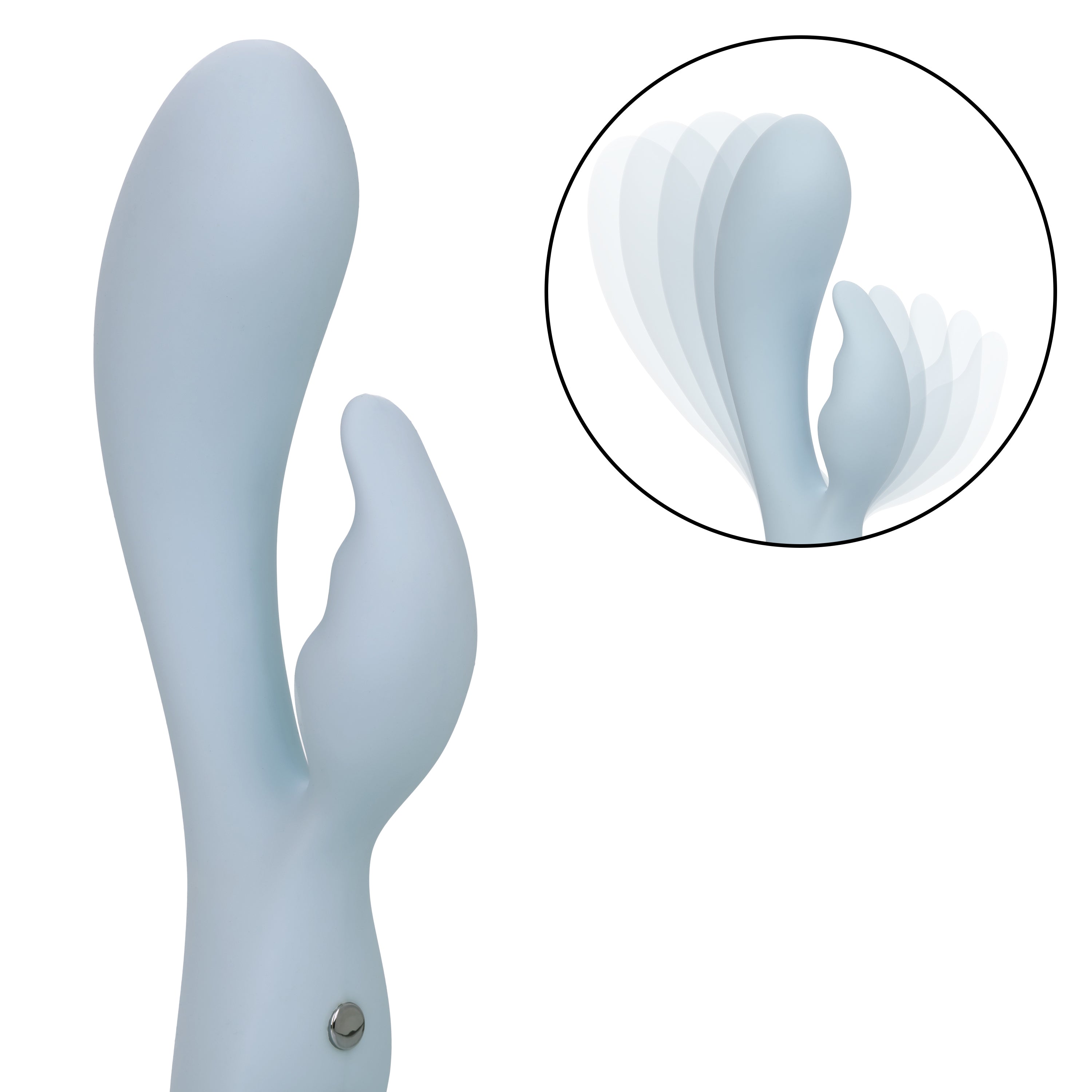 Contour Kali Flexible Dual Massager in Light Blue with 10 Vibration Functions and Rechargeable Blue > Vibrators > Ladies > Rabbit