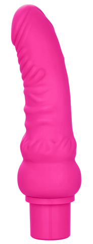 Power Stud Curvy Vibrator Pink Flexible Silicone 12 Functions Waterproof > Vibrators > Realistic Vibrators