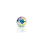 Cheeky Charms Round Jewel Butt Plug – Gunmetal or Silver, Metal Anal Plug with Gem (Small, Medium, Large) > Anal Range > Jewel Butt Plugs