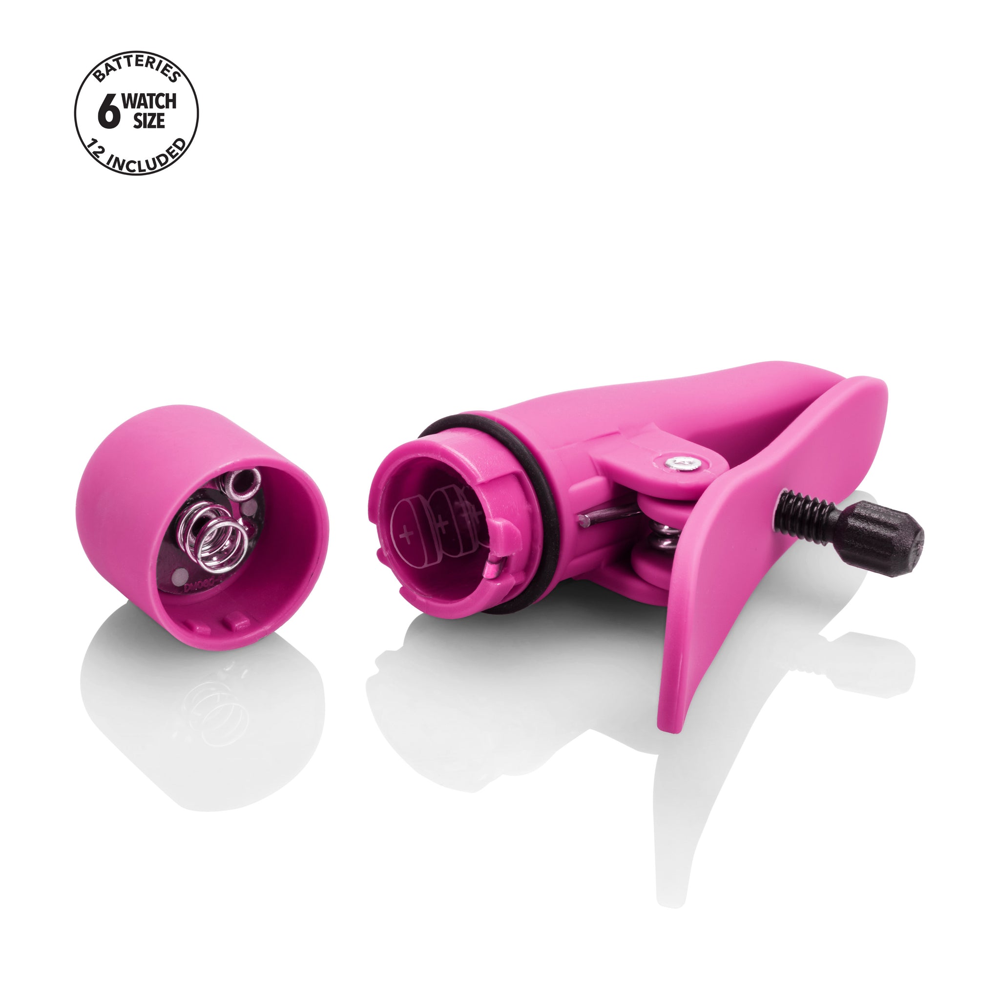 Nipple Play Nipplettes Vibrating Adjustable Nipple Clamps Pink 2.75 Inch Waterproof > Sex Toys > Nipple Suckers