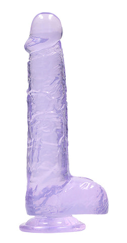 REALROCK 6'' Realistic Dildo With Balls - 15.2 cm Dong, Purple > Dildos > Realistic Dildos