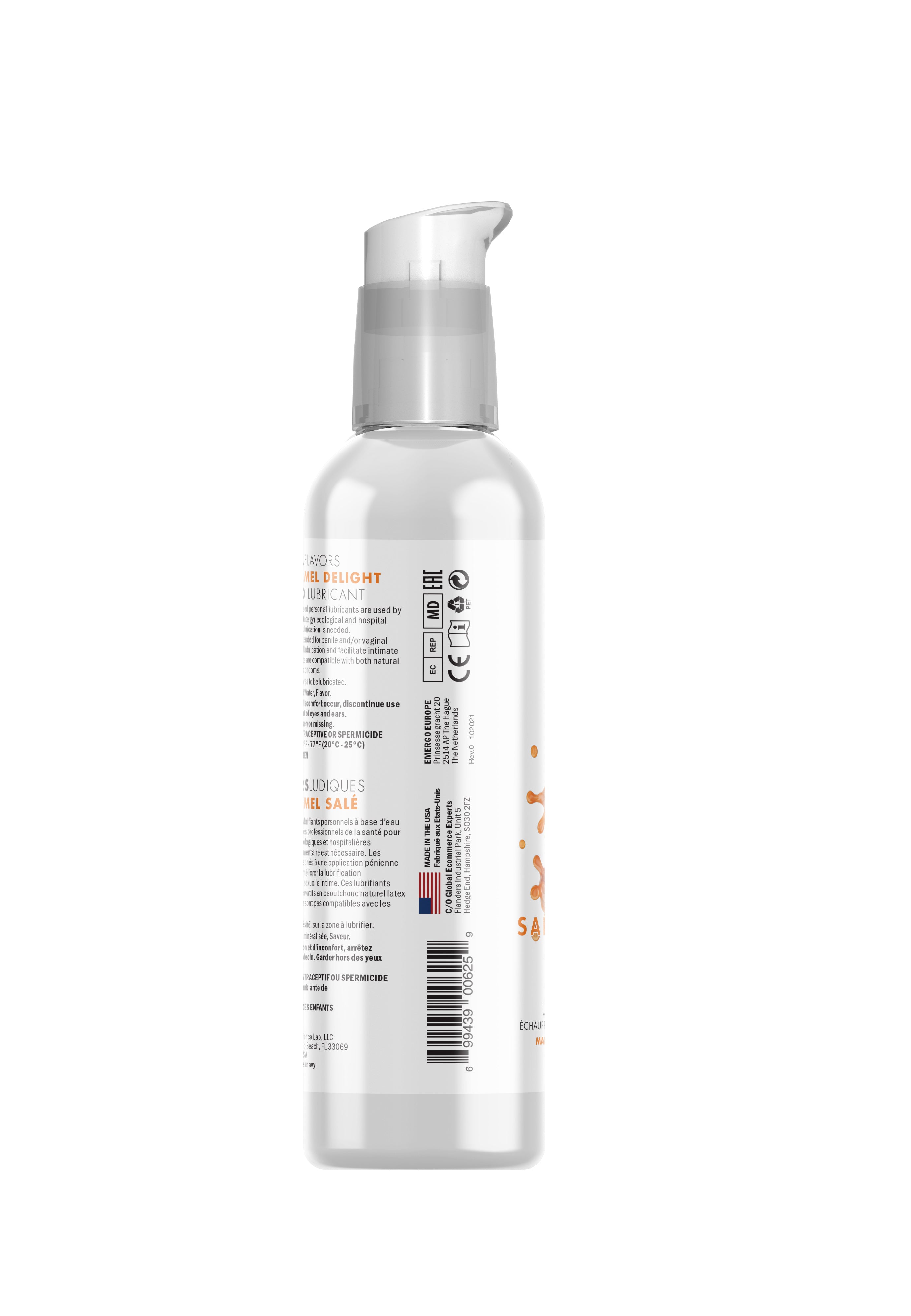 Playful Flavours 4 In 1 Salted Caramel Delight 4oz/118ml Flavoured Lube