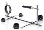 Master Series Imprisoned Metal Stockade with Built-In Dildo – Heavy-Duty Bondage Equipment > Sex Toys > Sex Furniture