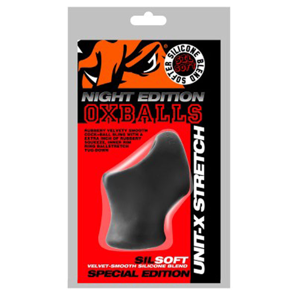 Unit X Stretch Tug Down Ball Stretch Cocksling Black > Cock Ring > Sling