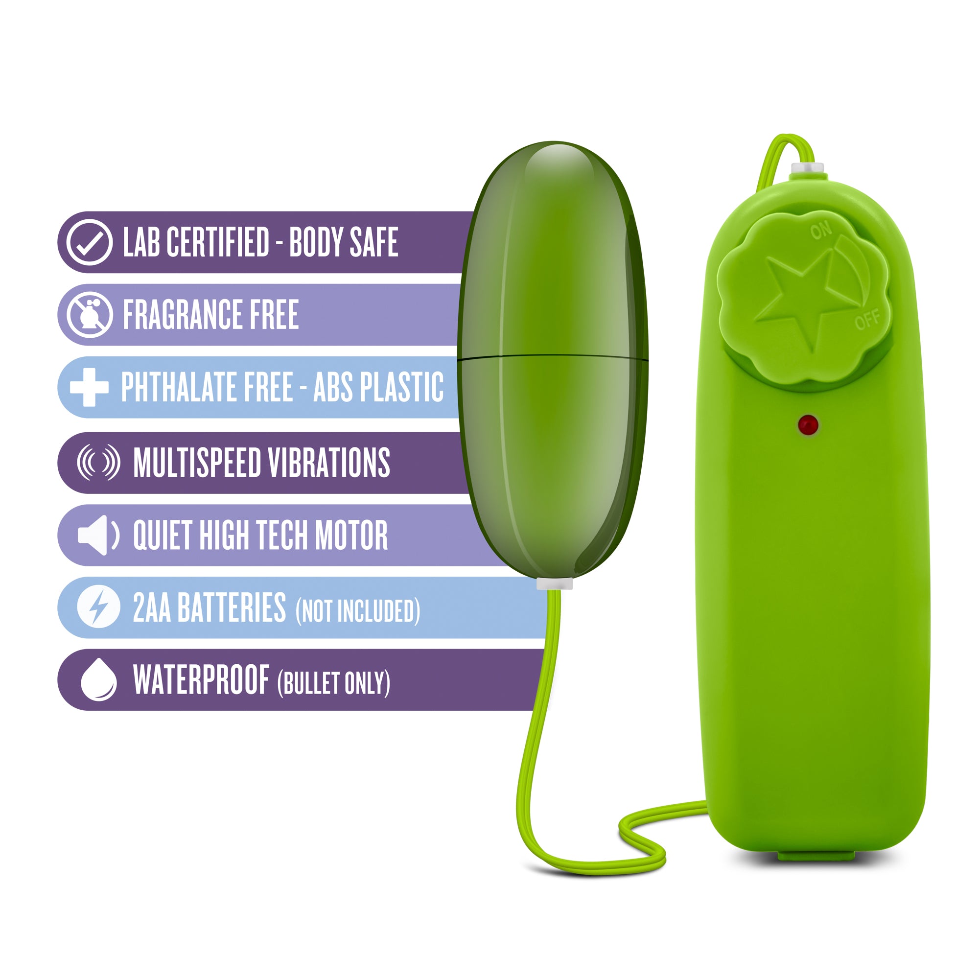 B Yours Power Bullet Lime - Powerful Waterproof Vibrator > Vibrators > Mini Vibrators