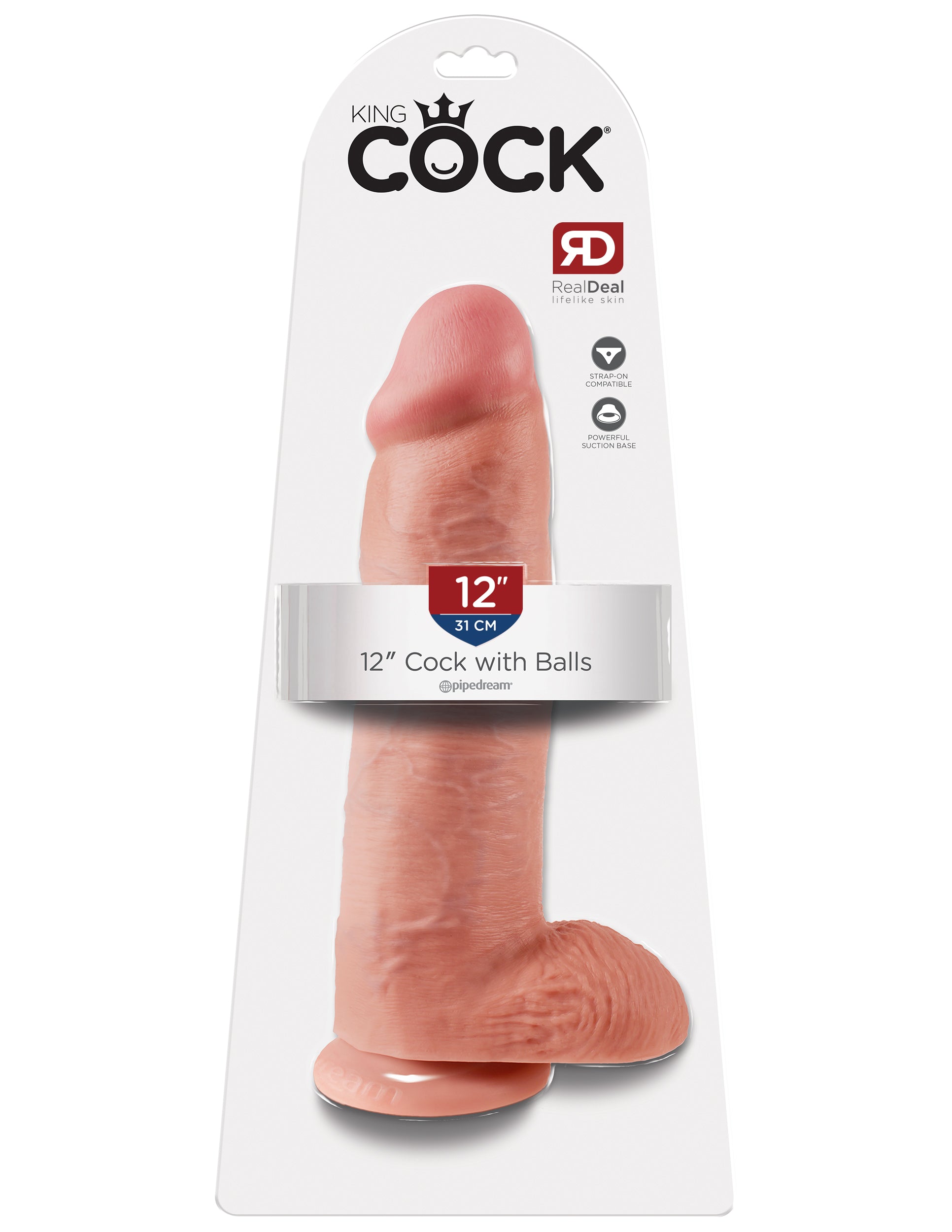 King Cock 12 Inch Dong With Balls – Realistic 30.5 cm Dildo > Dildos > Oversized Toys