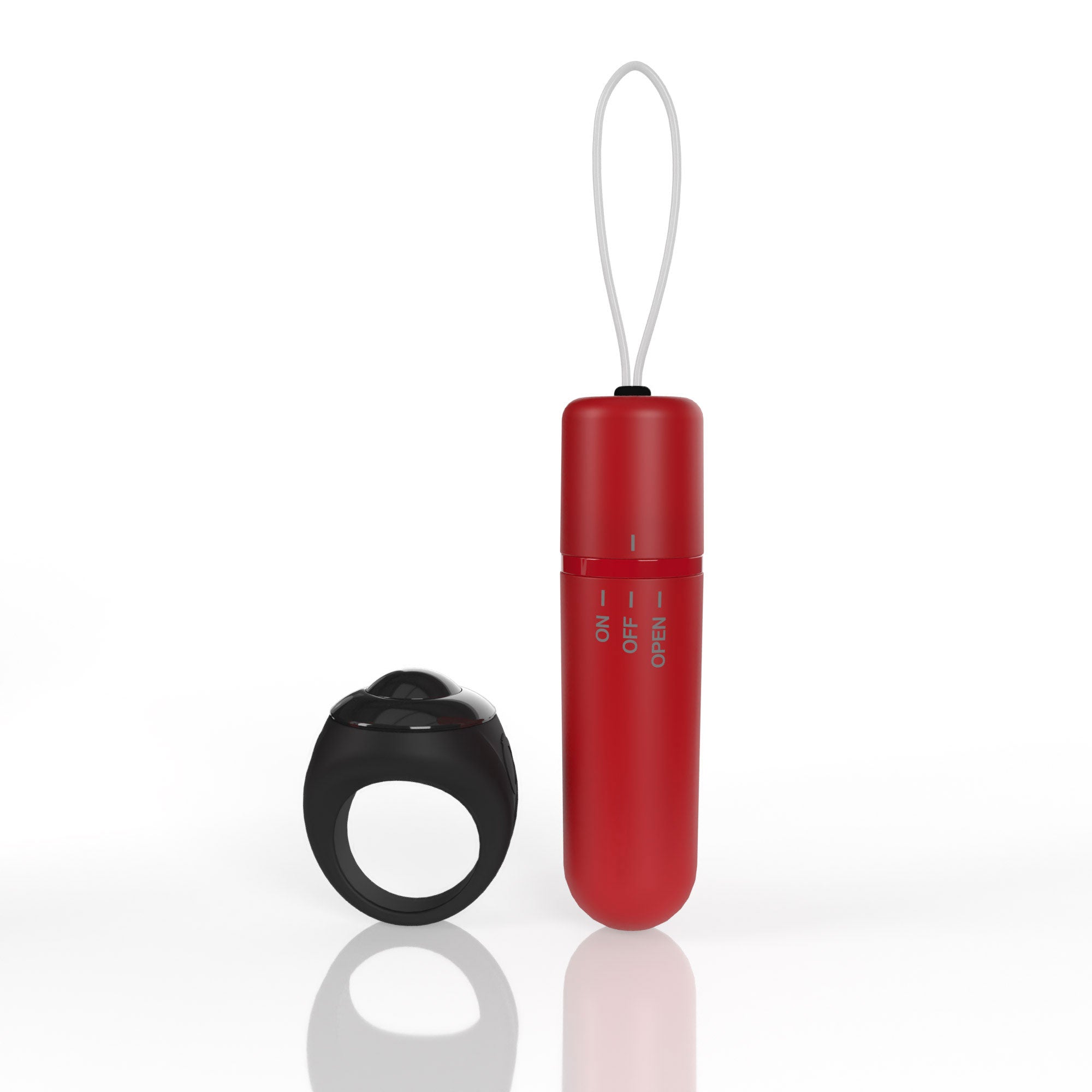Vibrating Panty Set W/ Remote Ring 4t High Pitch Treble (Red) Secondary image