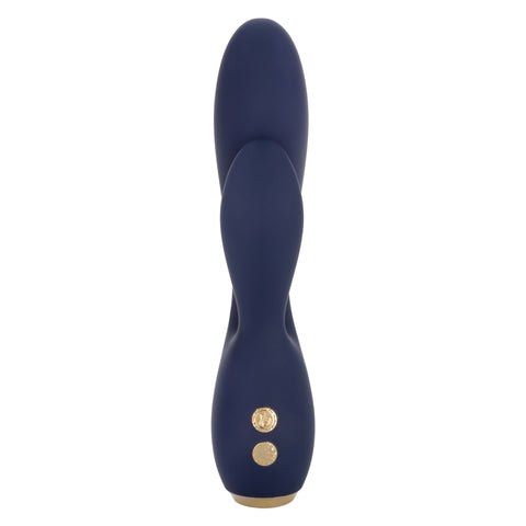 Chic Lilac Silicone Dual Motor Vibrator with Gold Accents – 10 Vibration Speeds, Rechargeable, Waterproof, Flexible Design > Vibrators > Ladies > Rabbit