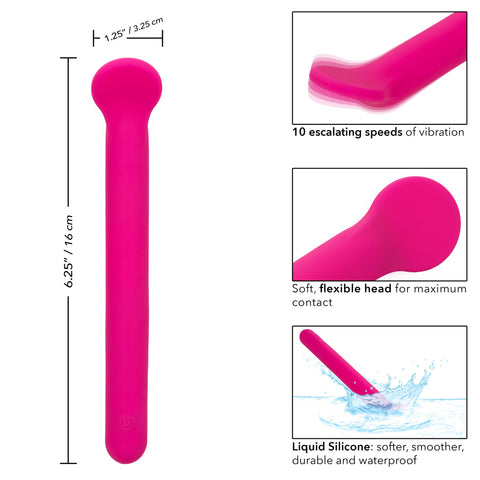 Bliss Liquid Silicone Clitoriffic Pink Flexible Vibrator with 10 Speeds and Rechargeable > Vibrators > Mini Vibrators