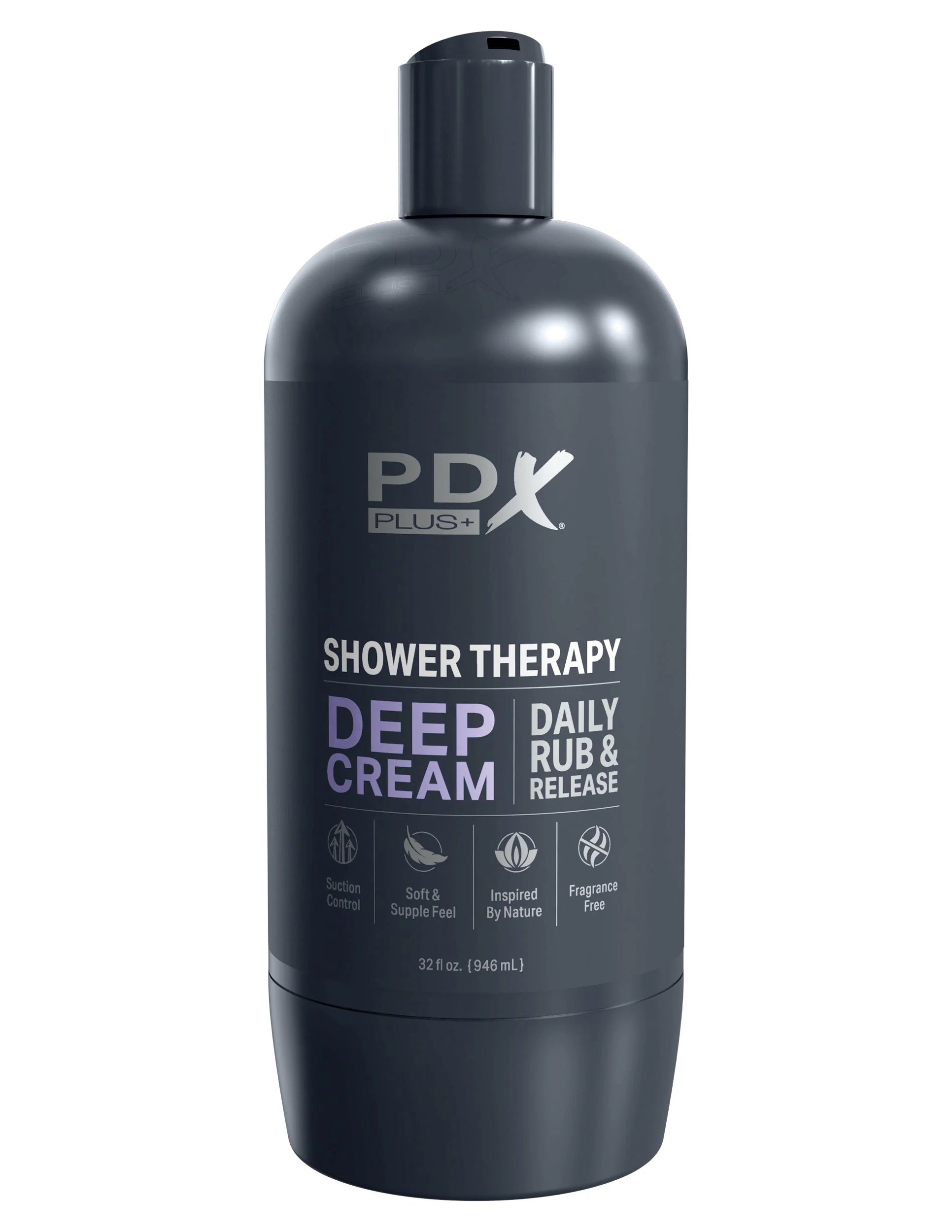 Pdx Plus Shower Therapy Deep Cream Discreet Stroker > Sex Toys For Men > Masturbators > Vibrating