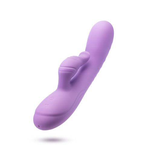 Blush Evelyn Rabbit Vibrator Purple with 10 Modes and Speeds Purple VIBRATORS-RABBIT