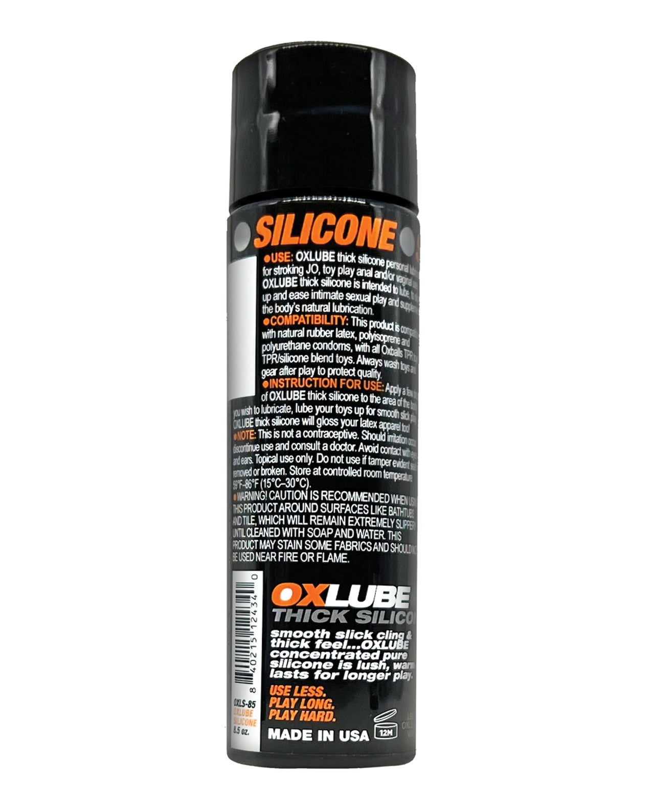 THICK Silicone OXLube 130ml Premium Lubricant for Pleasure > Lube > Silicone