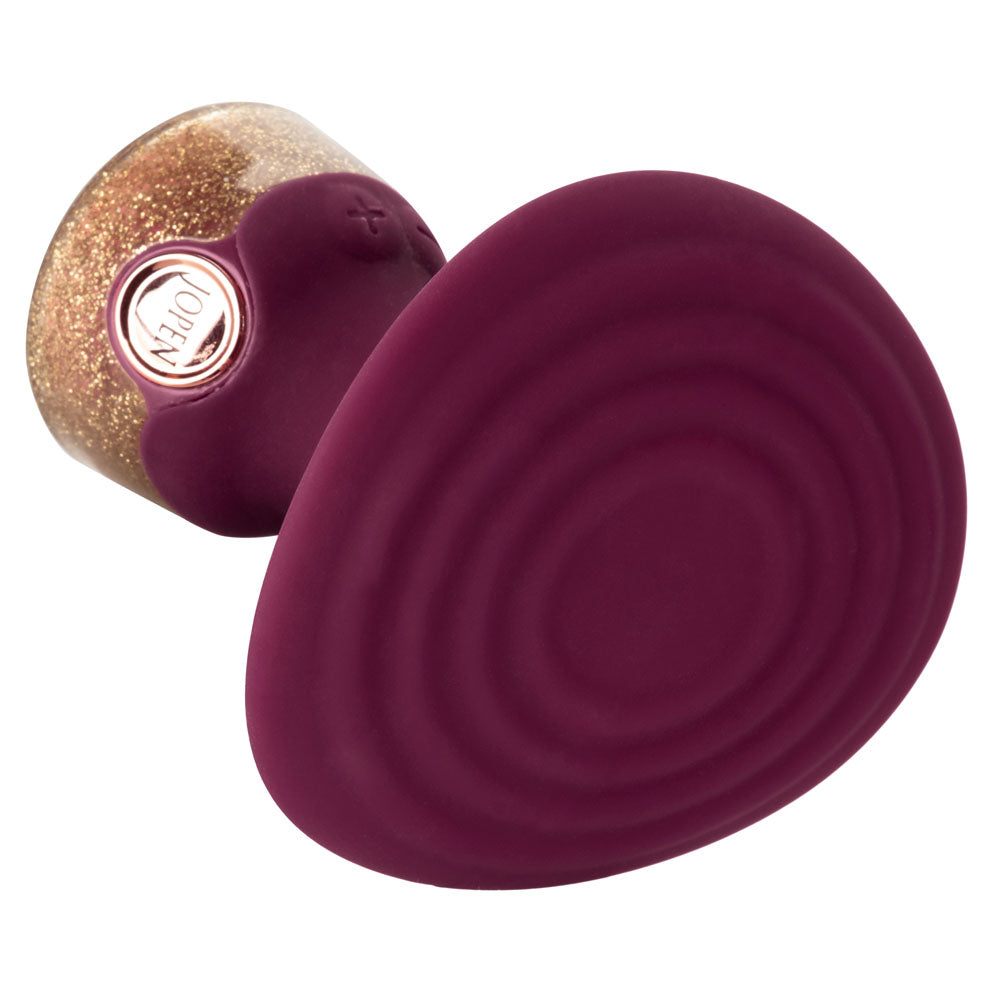 Jopen Starstruck Fantasy Burgundy Silicone Handheld Massager with Glitter Base and 35 Vibration Functions Vibrators - G Spot