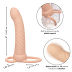 Performance Maxx Ribbed Dual Penetrator Liquid Silicone Waterproof Vibrating Probe > Dildos > Neutral Dildos
