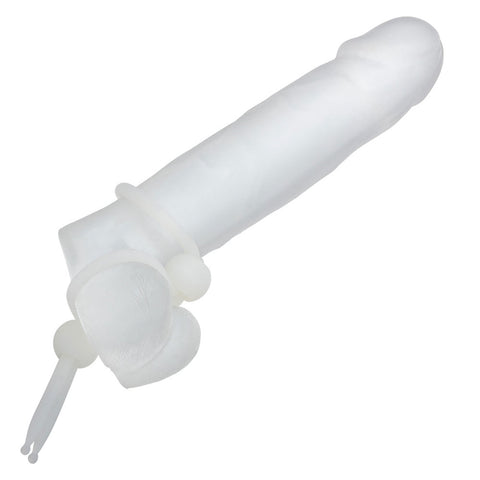 Alpha™ Liquid Silicone Dual Lasso - Natural COCK RINGS Adjustable